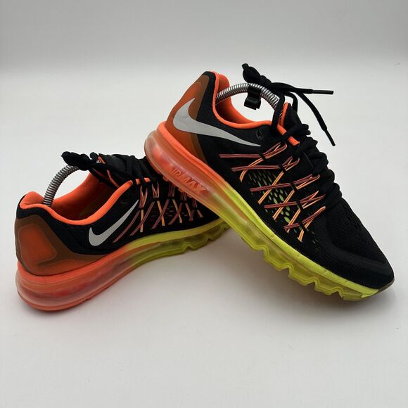 Nike Air Max 2015 Men Size 8 Black Crimson Volt 698902-004 Running Sneakers - Picture 8 of 8